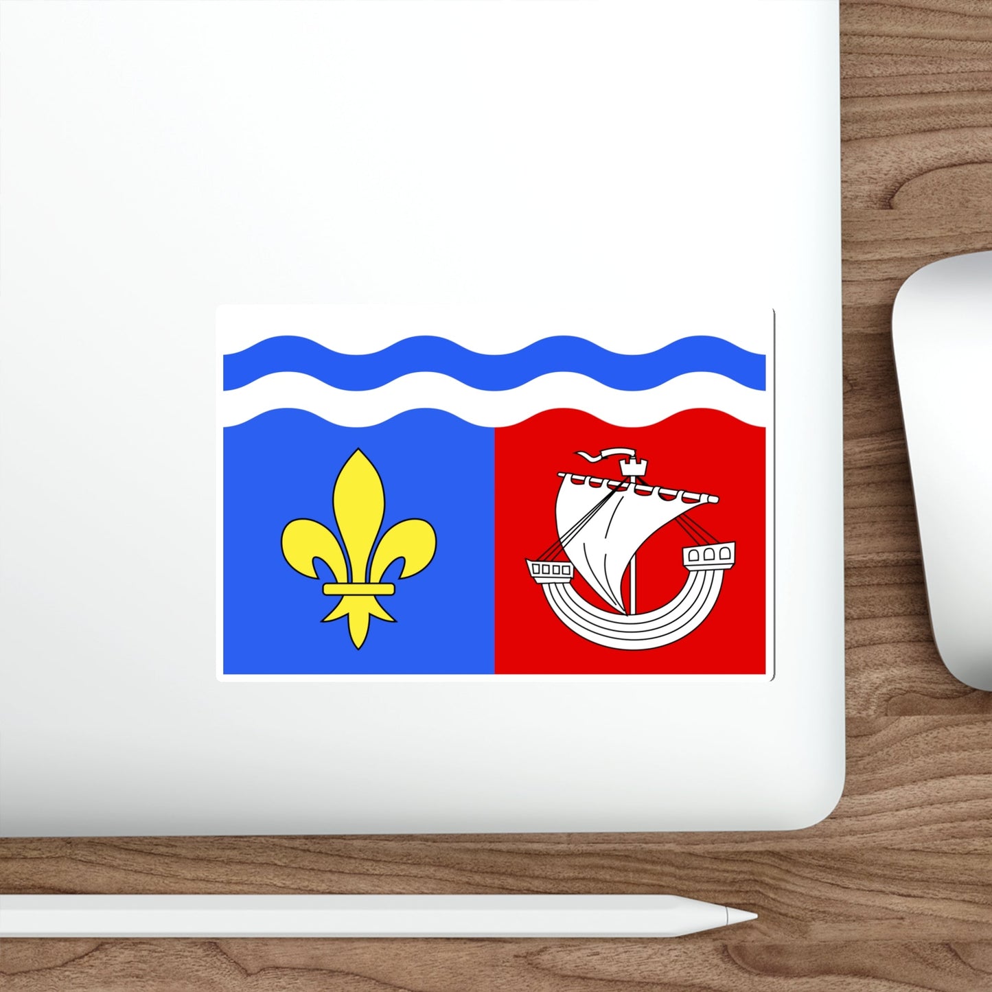 Flag of Hauts de Seine France 2 STICKER Vinyl Die-Cut Decal-The Sticker Space