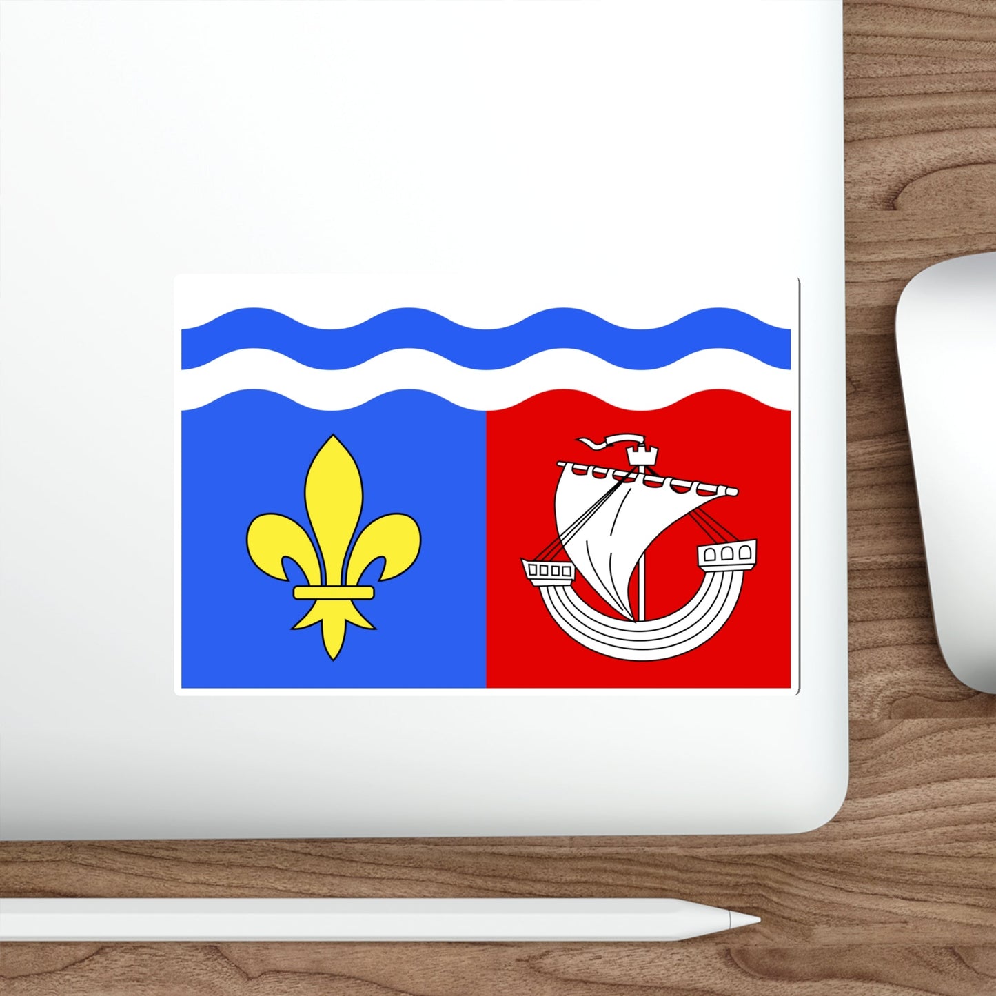 Flag of Hauts de Seine France 2 STICKER Vinyl Die-Cut Decal-The Sticker Space