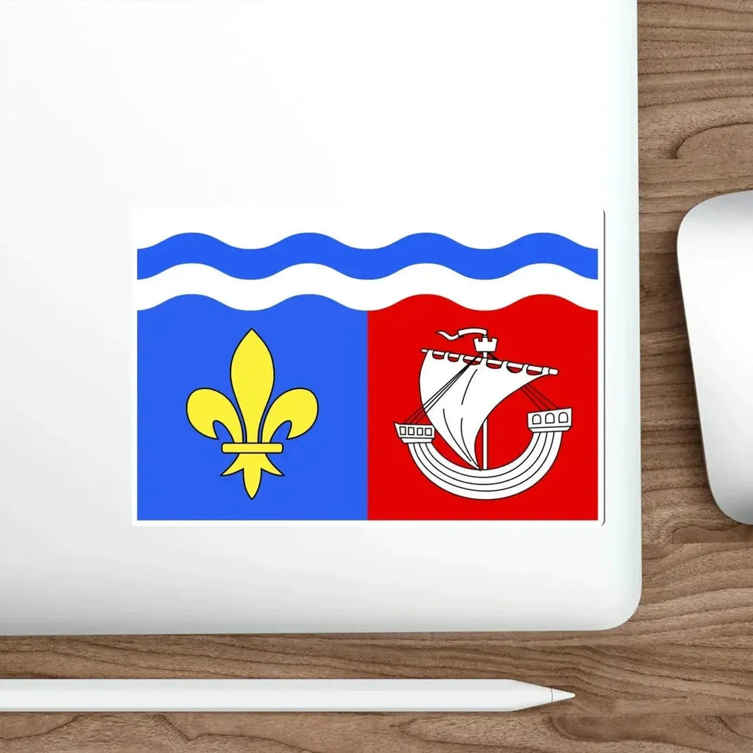 Flag of Hauts de Seine France 2 STICKER Vinyl Die-Cut Decal - The Sticker Space