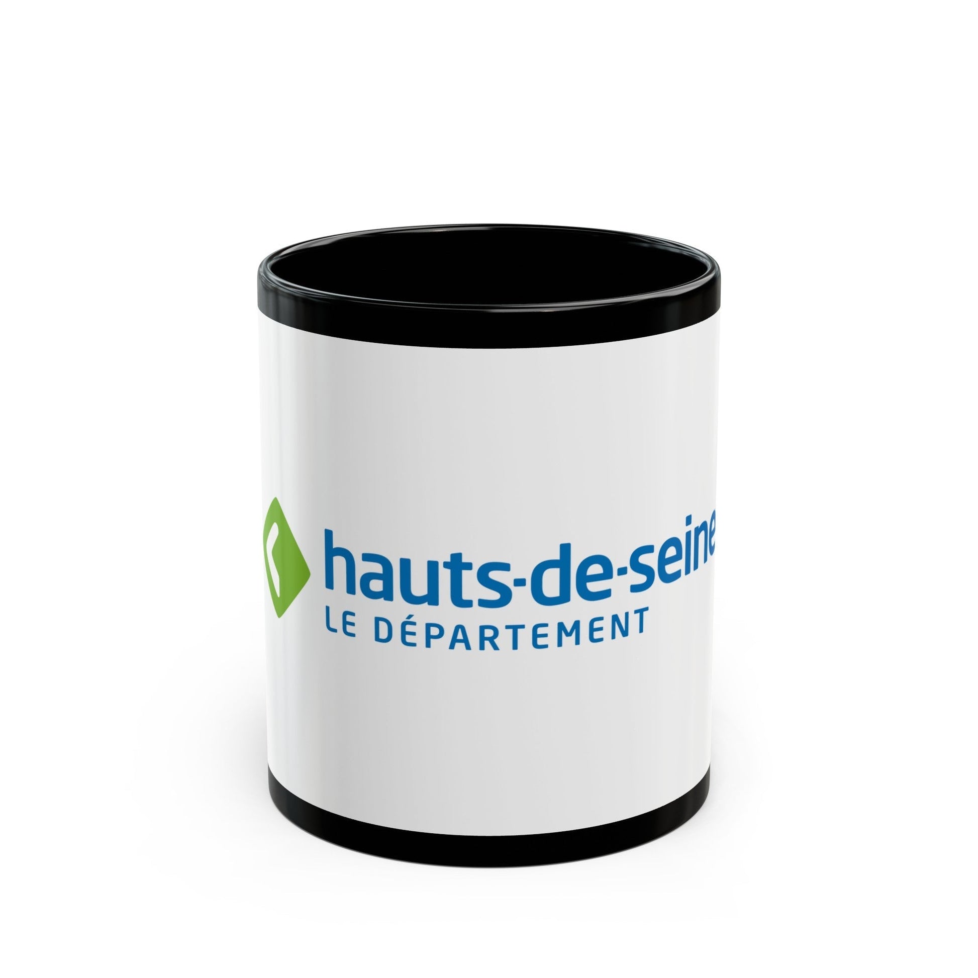 Flag of Hauts de Seine France - Black Coffee Mug-11oz-The Sticker Space