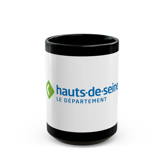 Flag of Hauts de Seine France - Black Coffee Mug-15oz-The Sticker Space