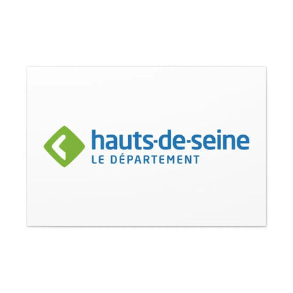 Flag of Hauts de Seine France - Canvas Wall Art 36" x 24" 1.25" - The Sticker Space