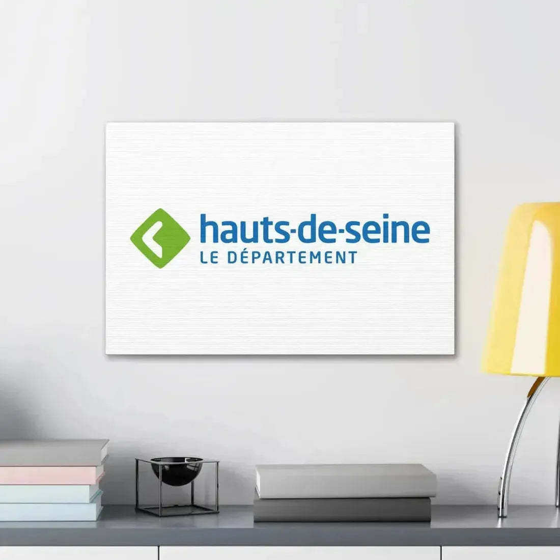 Flag of Hauts de Seine France - Canvas Wall Art - The Sticker Space