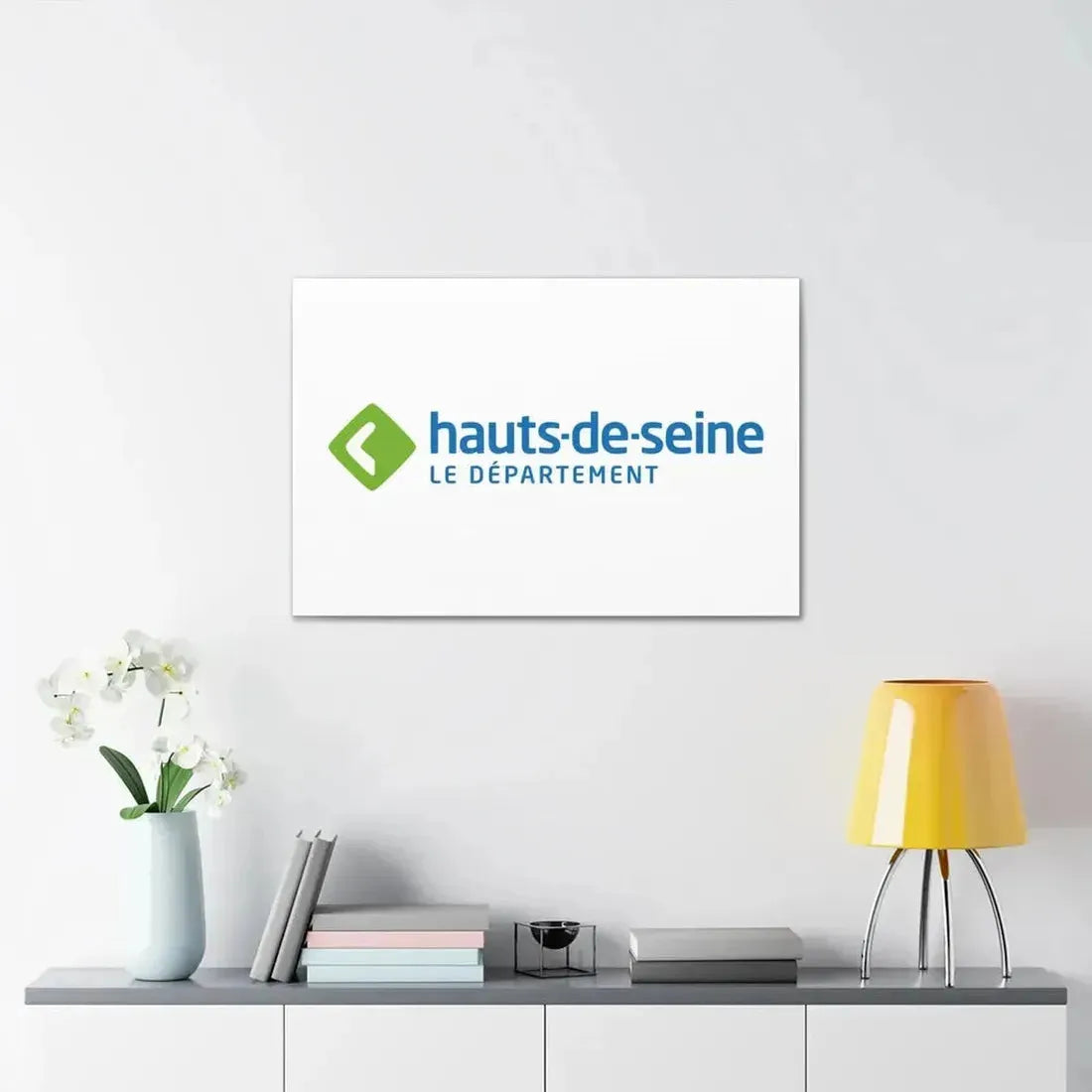 Flag of Hauts de Seine France - Canvas Wall Art - The Sticker Space