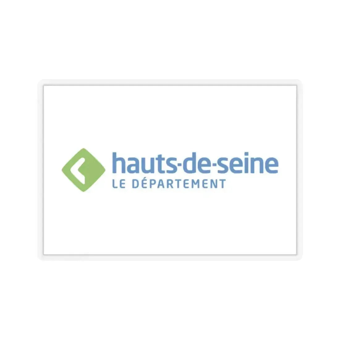 Flag of Hauts de Seine France - STICKER Vinyl Kiss-Cut Decal 2 Inch Transparent - The Sticker Space