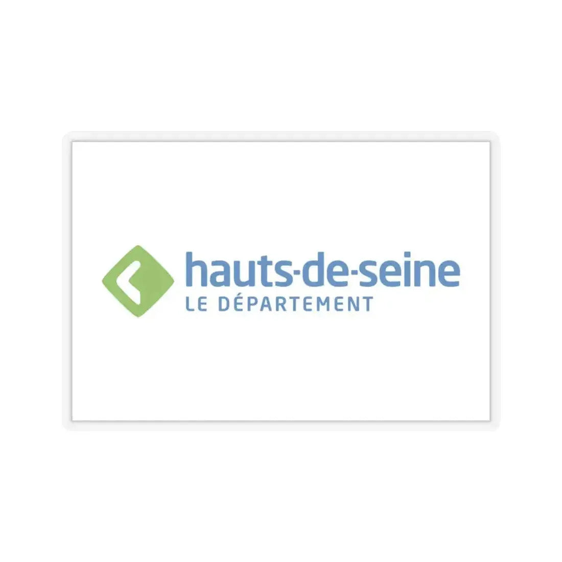 Flag of Hauts de Seine France - STICKER Vinyl Kiss-Cut Decal 4 Inch Transparent - The Sticker Space