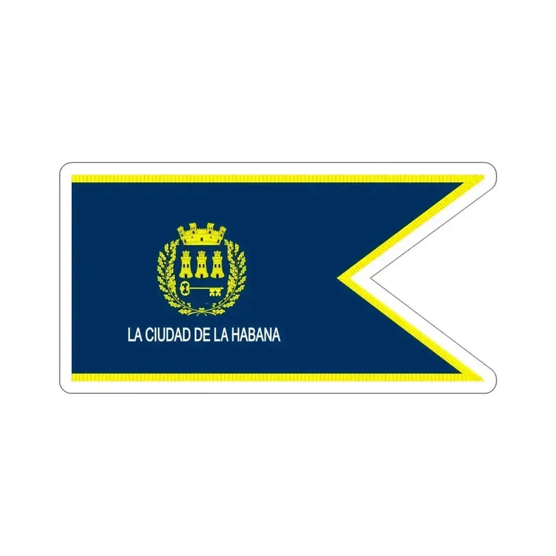 Flag of Havana, Cuba STICKER Vinyl Die-Cut Decal 4 Inch - The Sticker Space