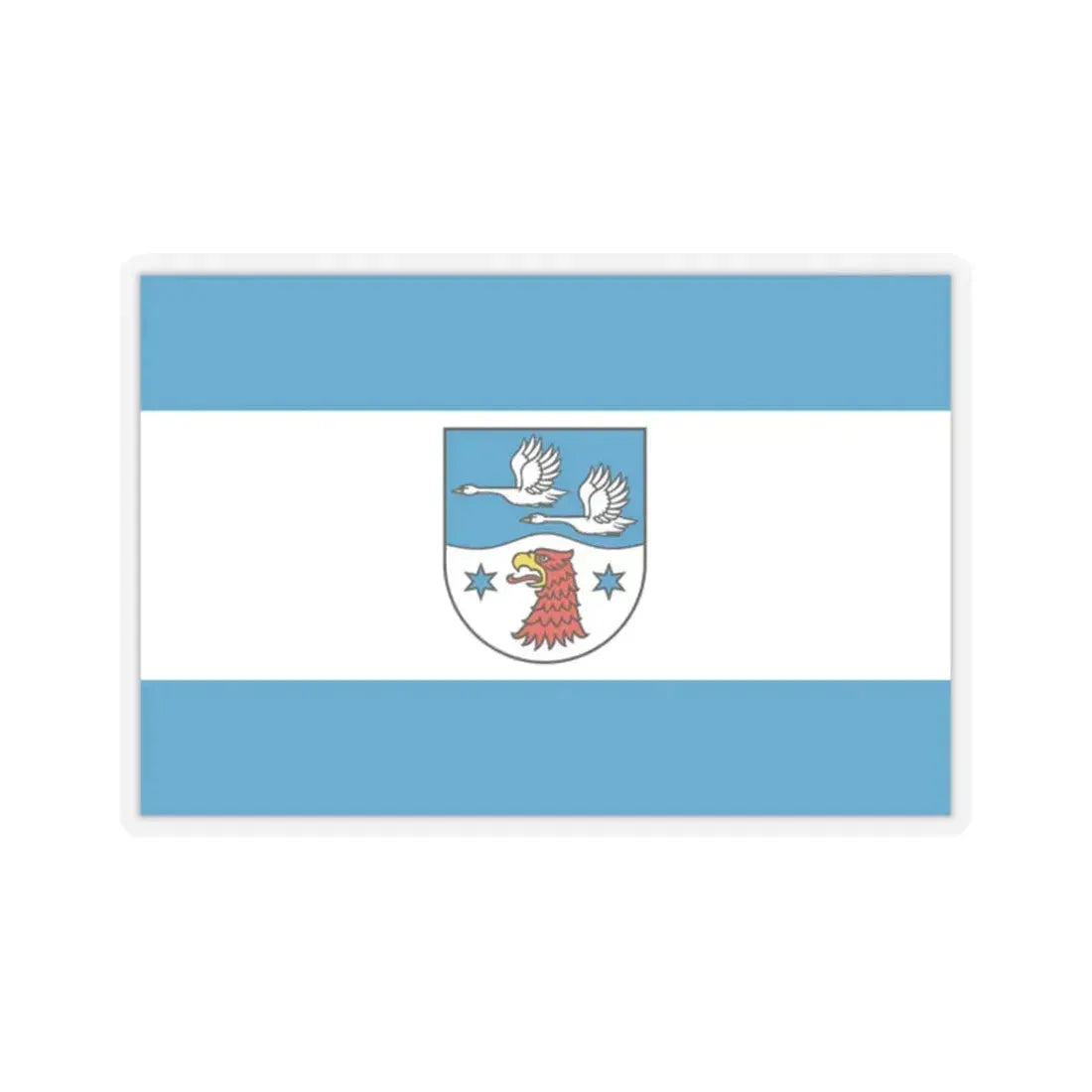 Flag of Havelland Germany - STICKER Vinyl Kiss-Cut Decal 2 Inch Transparent - The Sticker Space