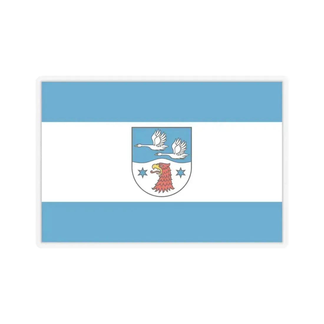 Flag of Havelland Germany - STICKER Vinyl Kiss-Cut Decal 4 Inch Transparent - The Sticker Space