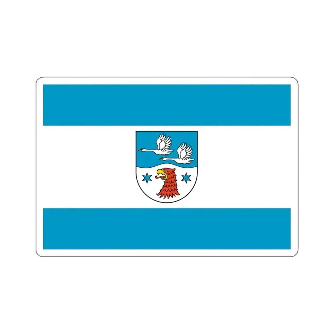 Flag of Havelland Germany - STICKER Vinyl Kiss-Cut Decal 4 Inch White - The Sticker Space