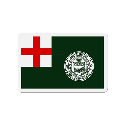 Flag of Haverhill Massachusetts - Die-Cut Magnet-3" x 3"-The Sticker Space