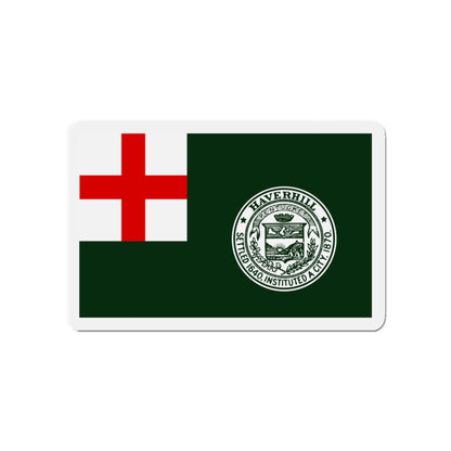 Flag of Haverhill Massachusetts - Die-Cut Magnet-4" x 4"-The Sticker Space