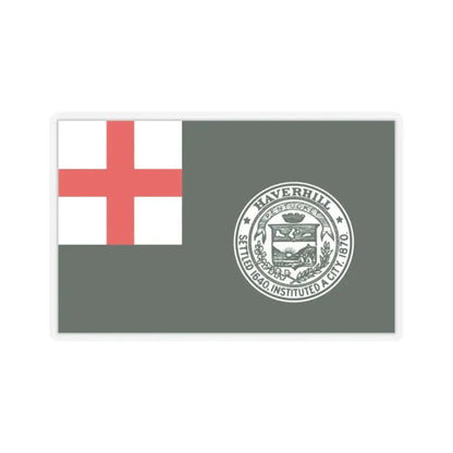 Flag of Haverhill, Massachusetts - STICKER Vinyl Kiss-Cut Decal 2 Inch Transparent - The Sticker Space