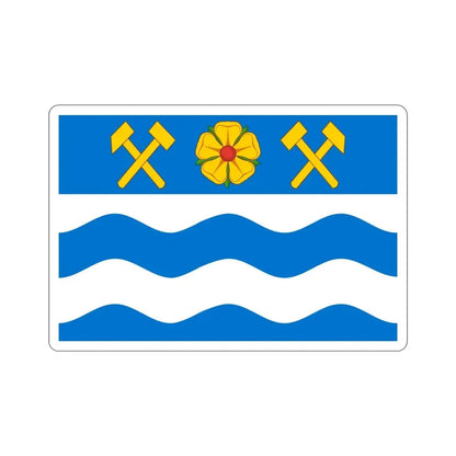 Flag of Havířov Czech Republic STICKER Vinyl Die-Cut Decal 5 Inch - The Sticker Space