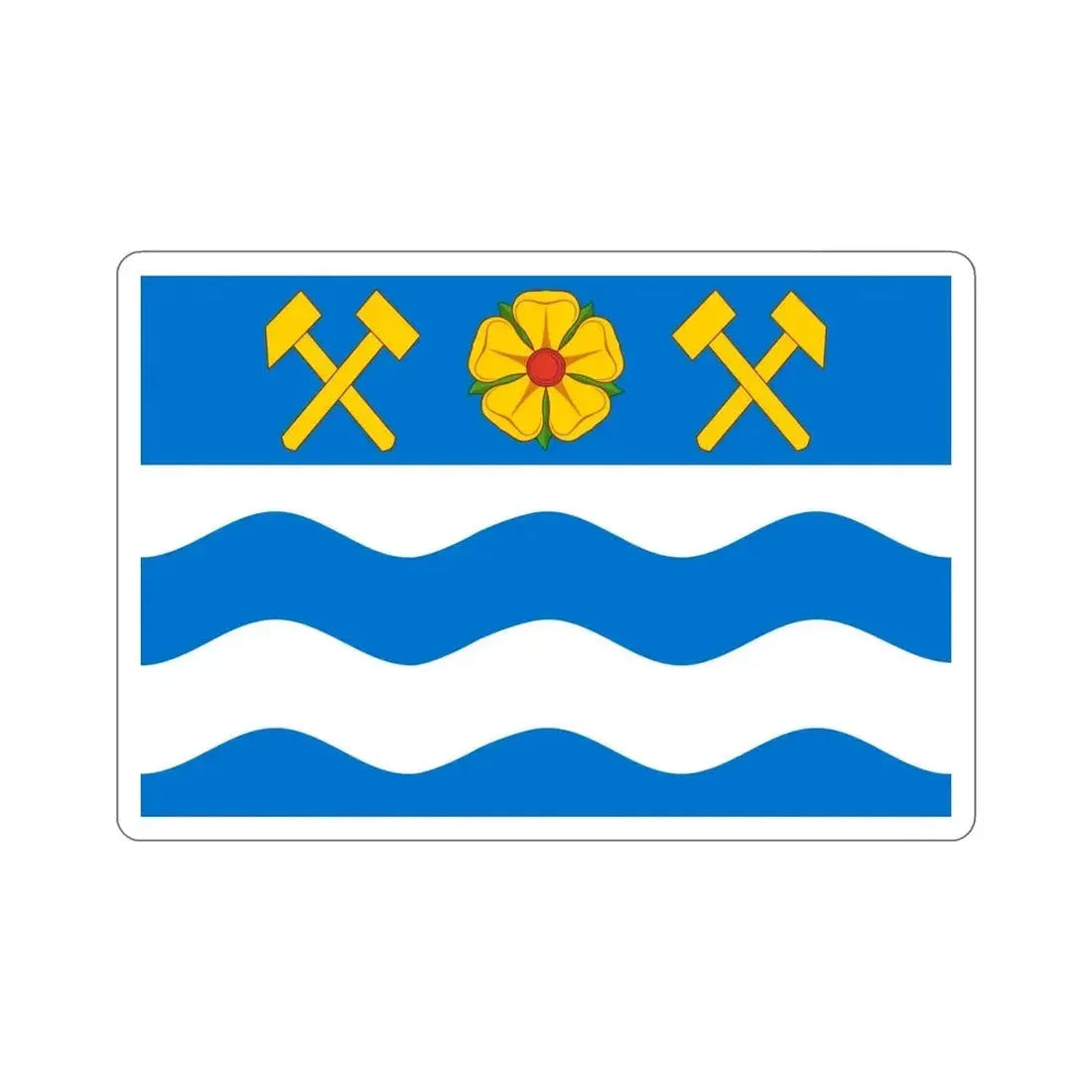 Flag of Havířov Czech Republic STICKER Vinyl Die-Cut Decal - The Sticker Space