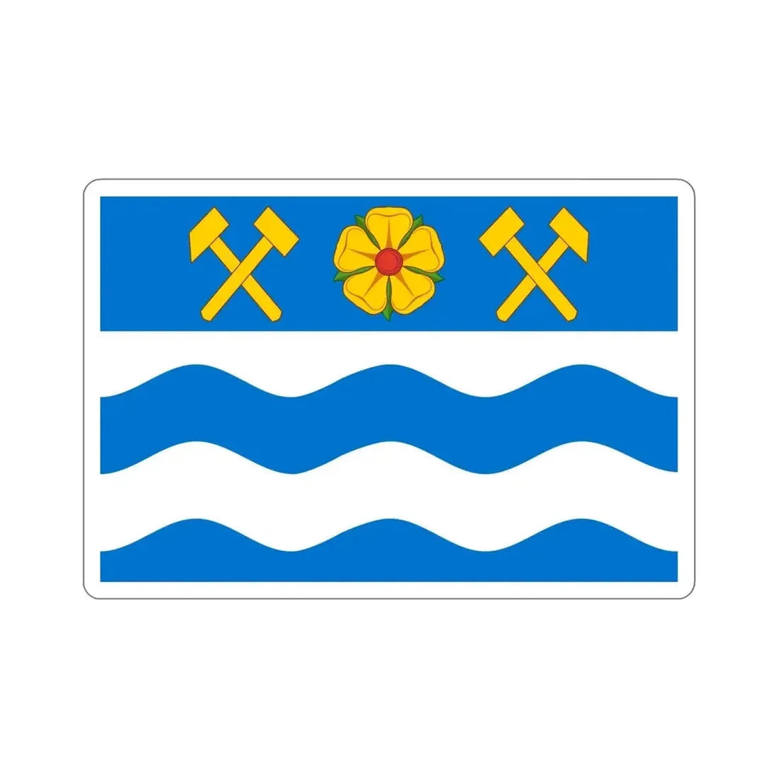 Flag of Havířov Czech Republic STICKER Vinyl Die-Cut Decal - The Sticker Space