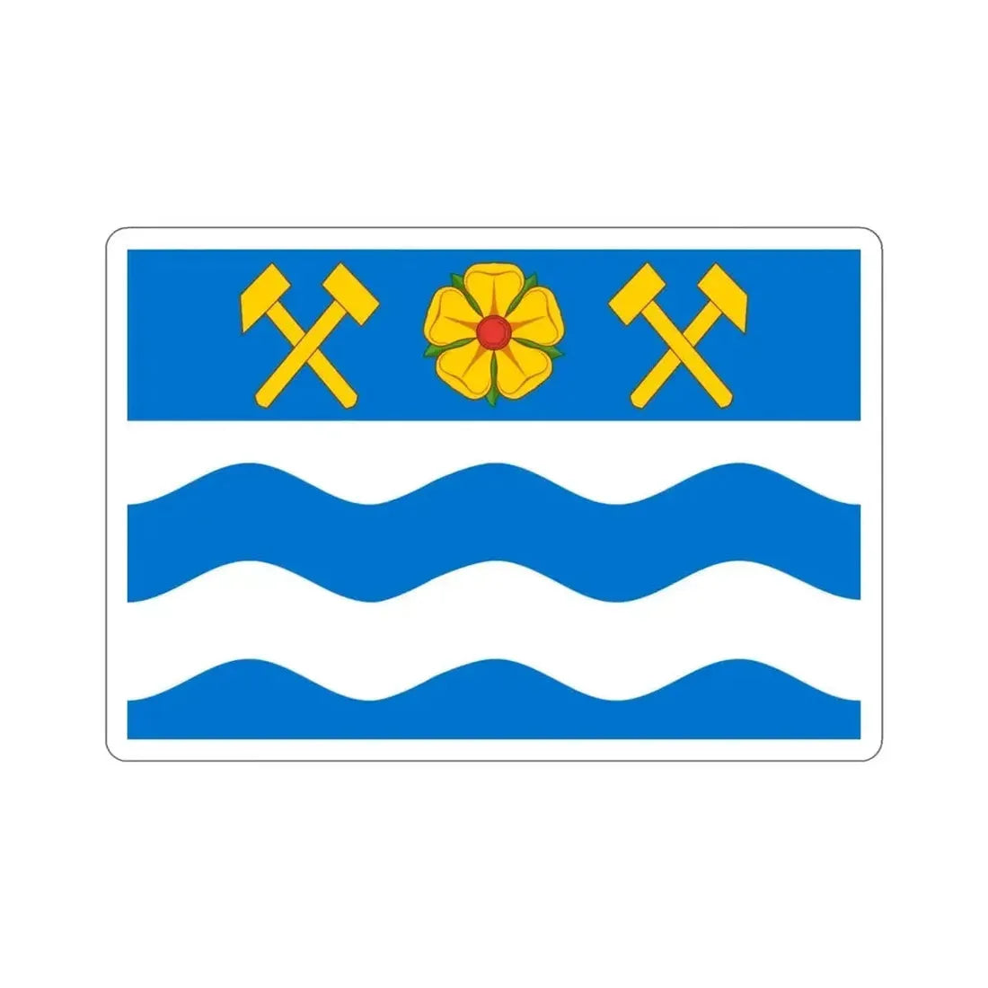 Flag of Havířov Czech Republic STICKER Vinyl Die-Cut Decal - The Sticker Space