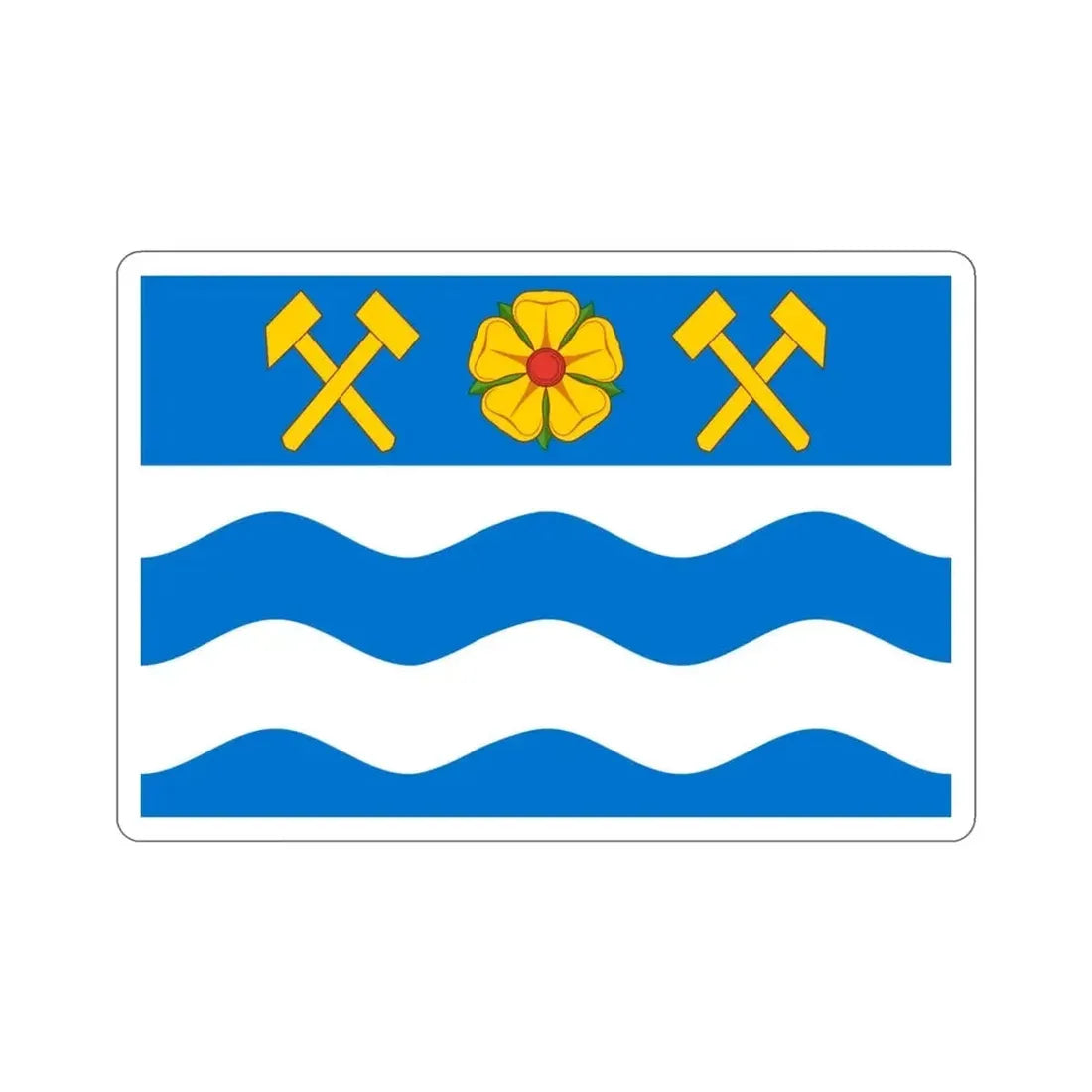 Flag of Havířov Czech Republic STICKER Vinyl Die-Cut Decal - The Sticker Space