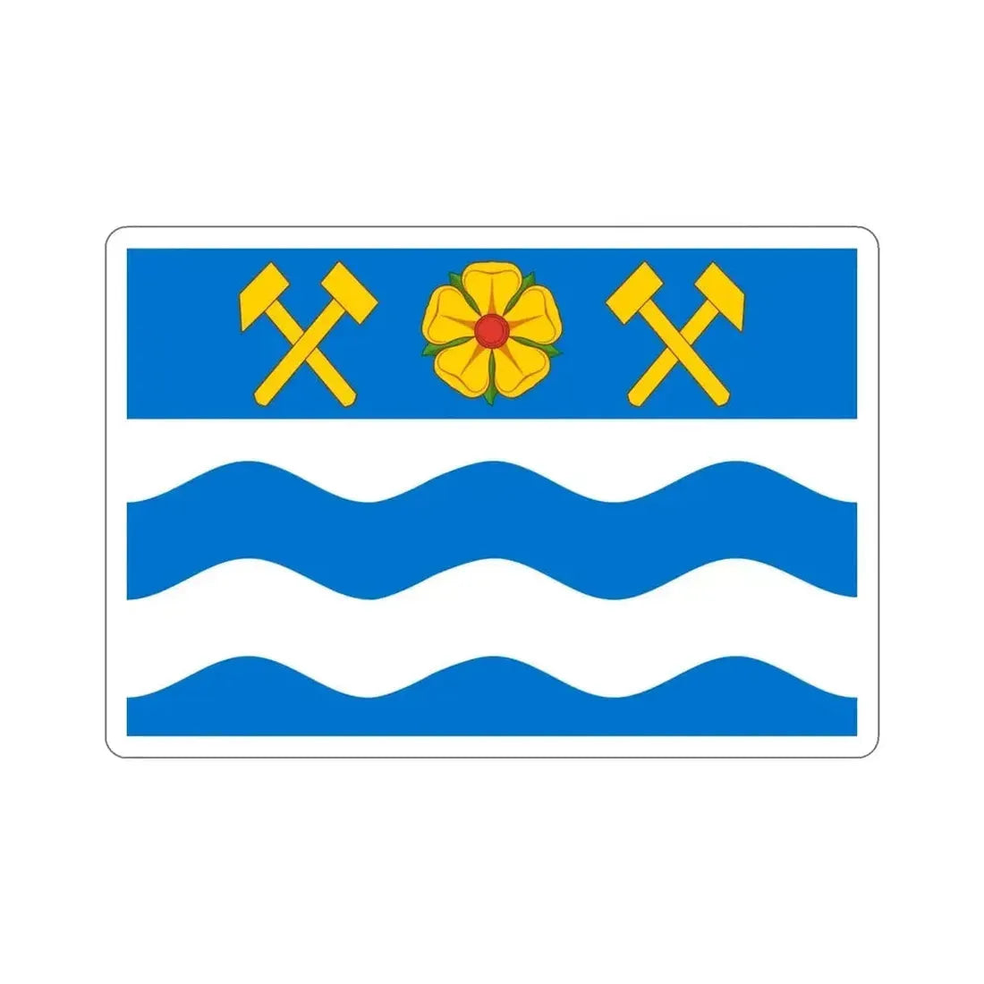 Flag of Havířov Czech Republic STICKER Vinyl Die-Cut Decal - The Sticker Space