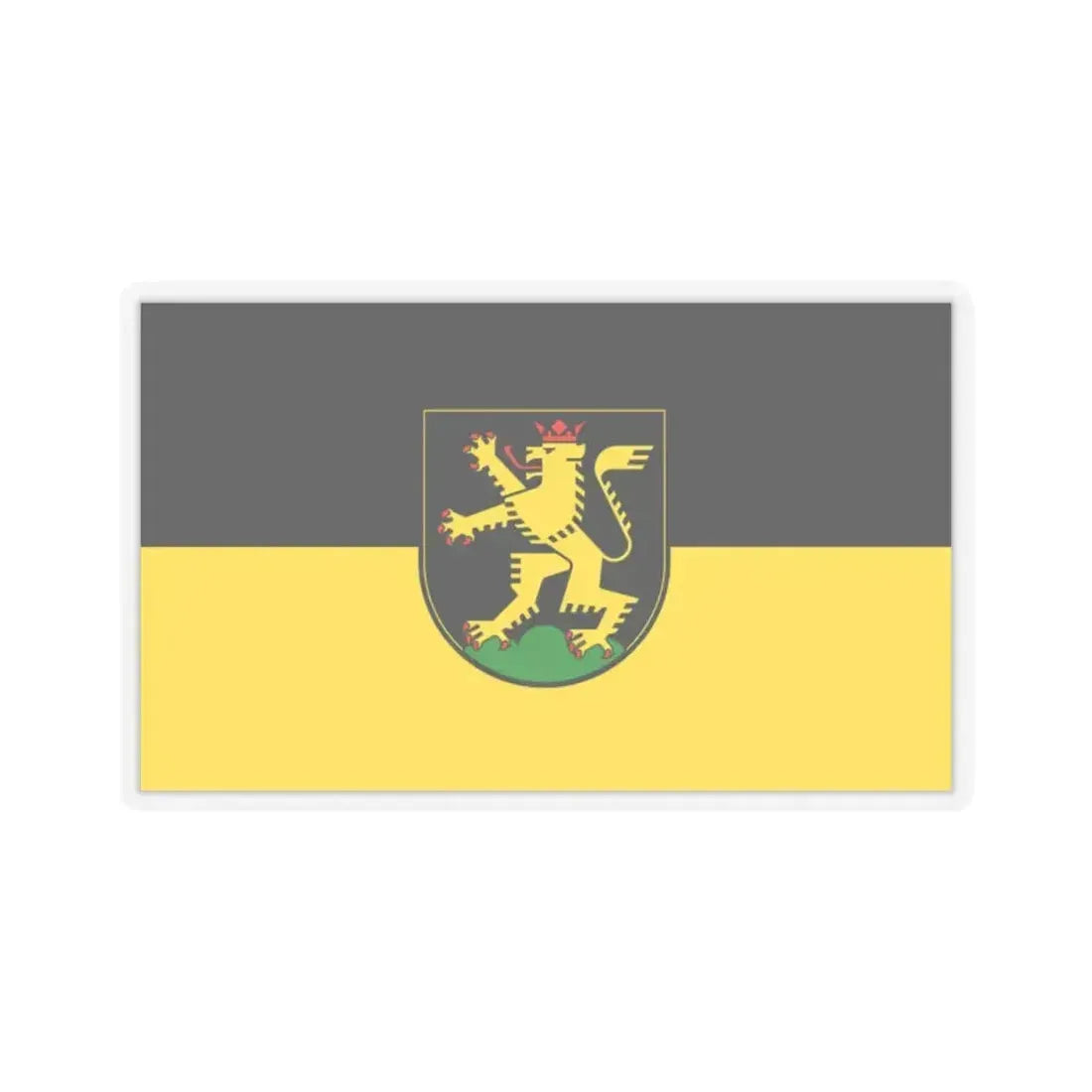 Flag of Heidelberg Germany - STICKER Vinyl Kiss-Cut Decal 2 Inch Transparent - The Sticker Space