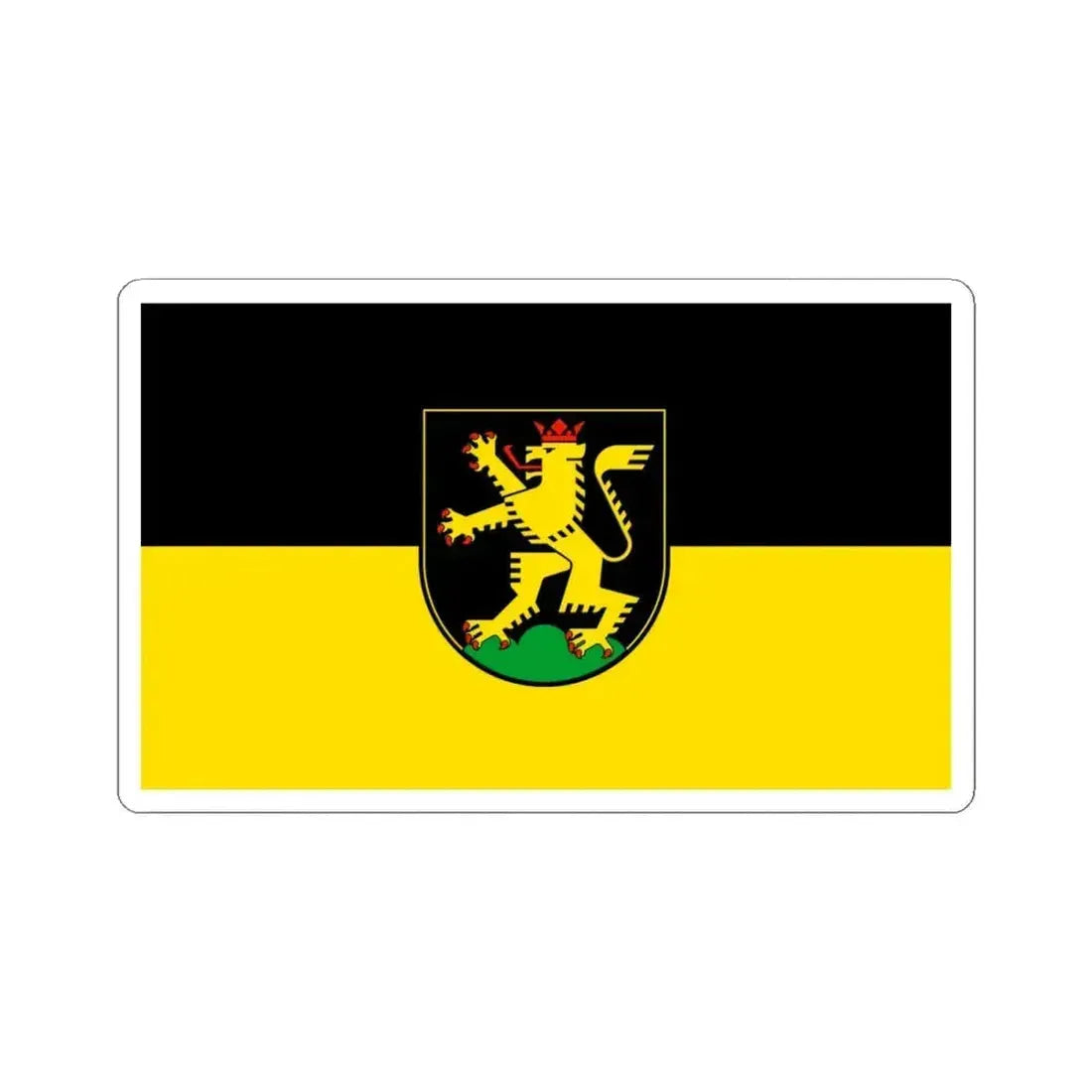 Flag of Heidelberg Germany - STICKER Vinyl Kiss-Cut Decal 4 Inch White - The Sticker Space