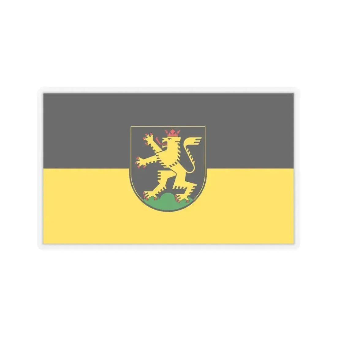 Flag of Heidelberg Germany - STICKER Vinyl Kiss-Cut Decal 6 Inch Transparent - The Sticker Space