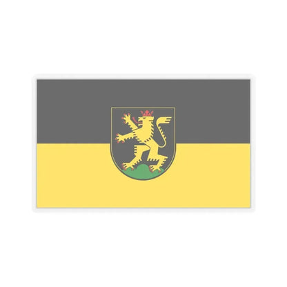 Flag of Heidelberg Germany - STICKER Vinyl Kiss-Cut Decal 6 Inch Transparent - The Sticker Space