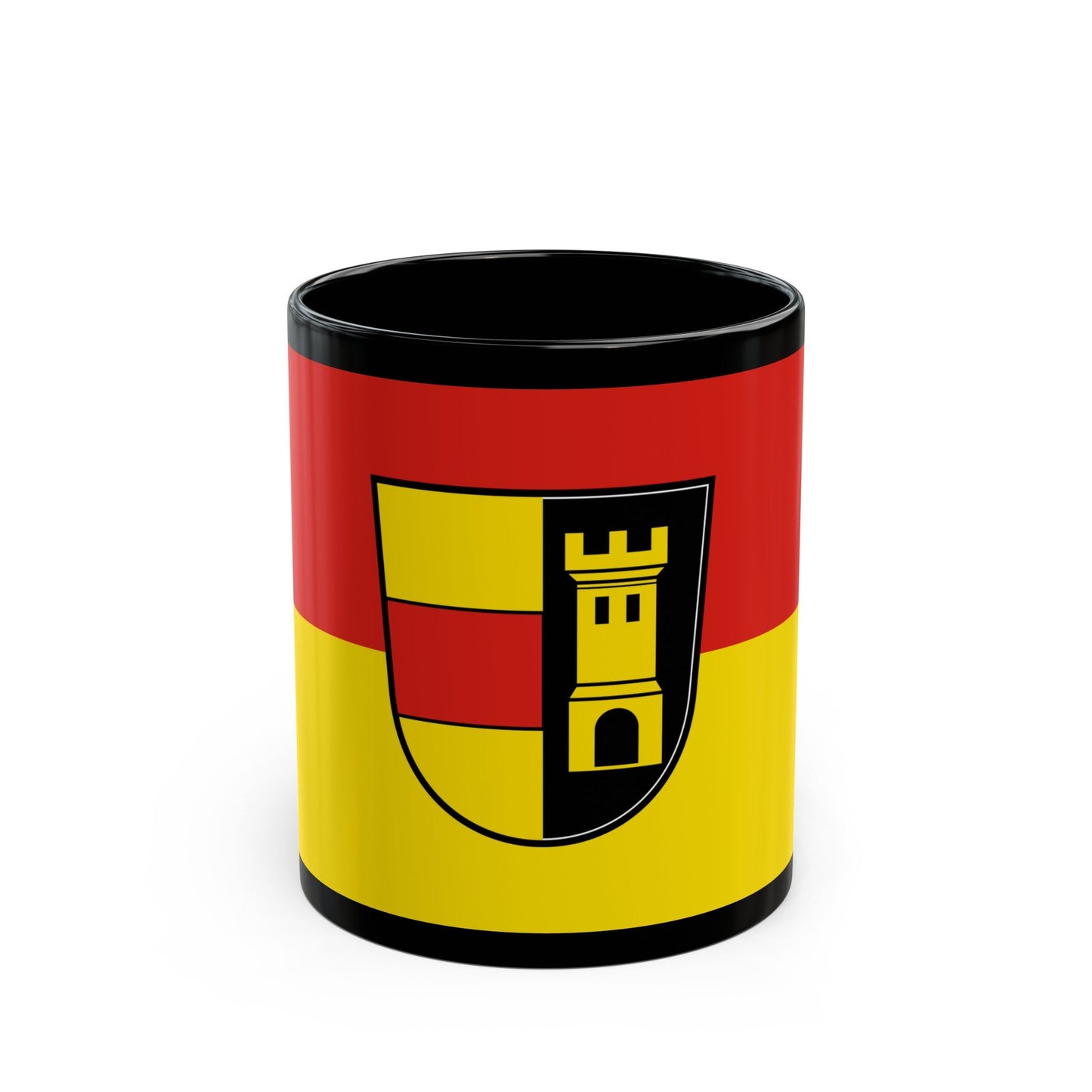 Flag of Heidenheim Germany - Black Coffee Mug-11oz-The Sticker Space