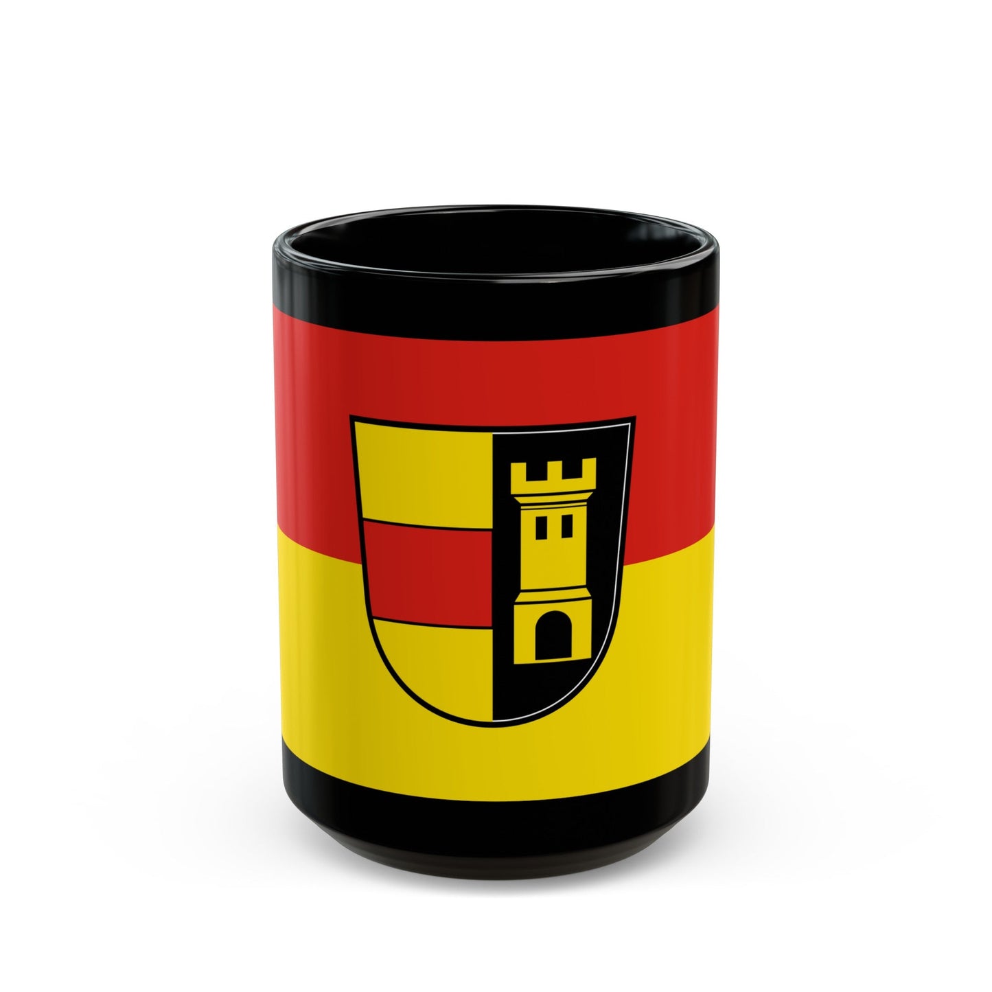 Flag of Heidenheim Germany - Black Coffee Mug-15oz-The Sticker Space