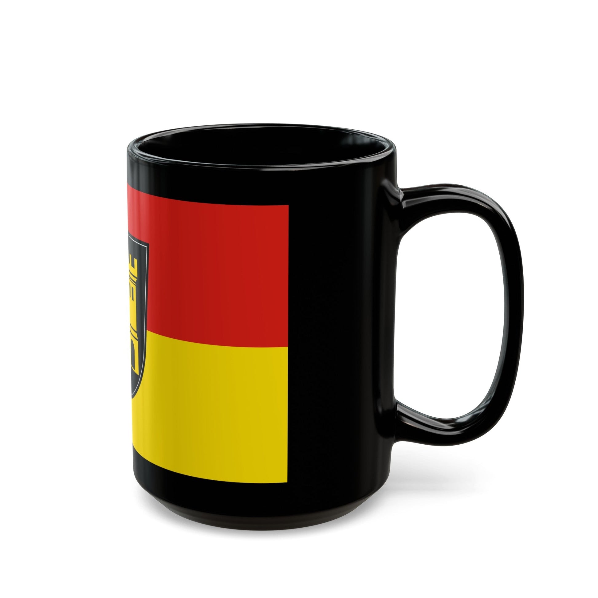 Flag of Heidenheim Germany - Black Coffee Mug-The Sticker Space