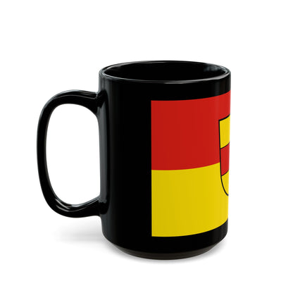 Flag of Heidenheim Germany - Black Coffee Mug-The Sticker Space