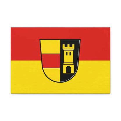 Flag of Heidenheim Germany - Canvas Wall Art 18″ x 12″ 1.25" - The Sticker Space
