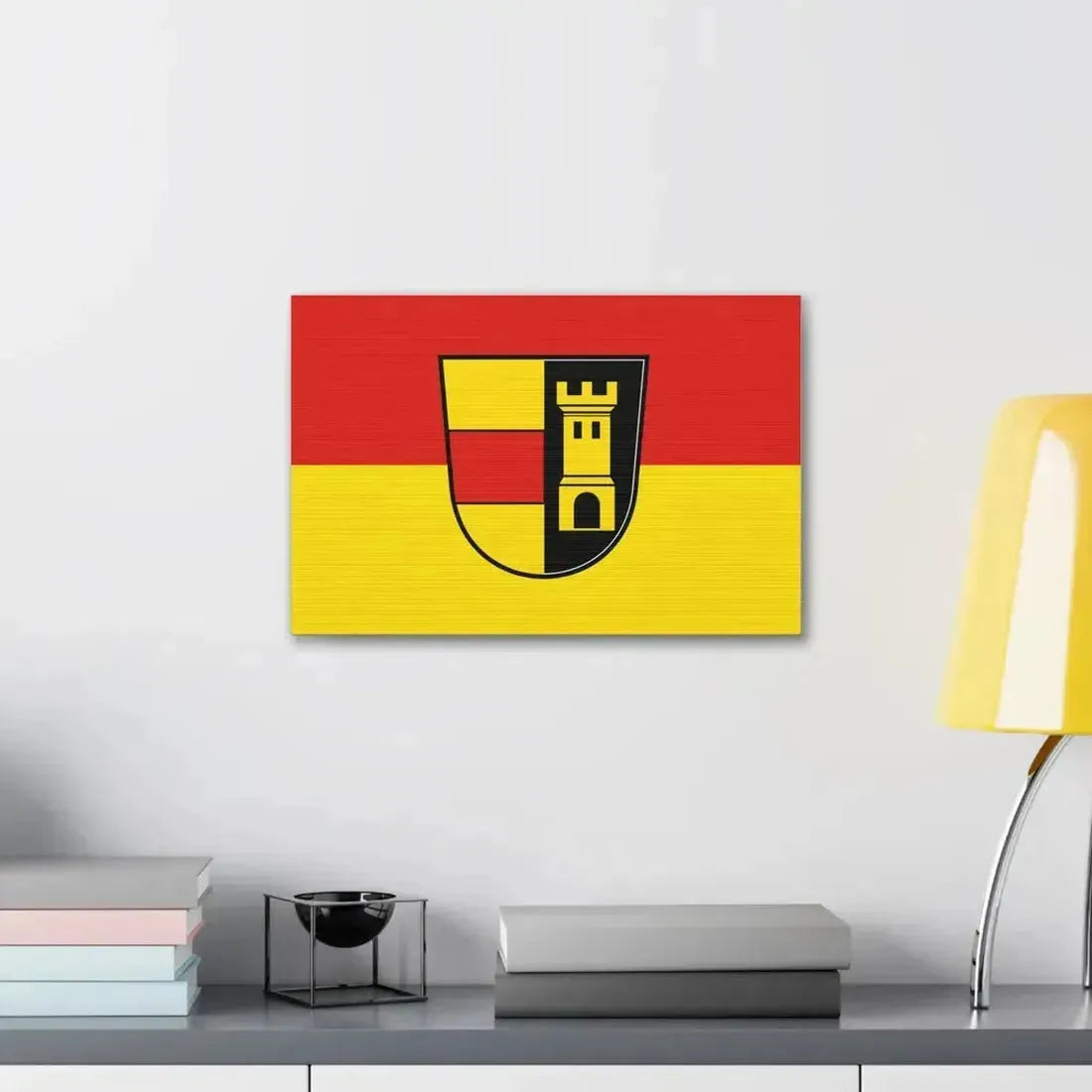 Flag of Heidenheim Germany - Canvas Wall Art - The Sticker Space
