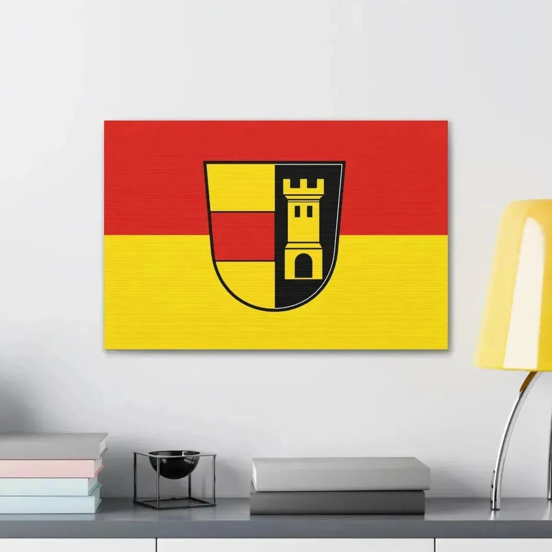 Flag of Heidenheim Germany - Canvas Wall Art - The Sticker Space