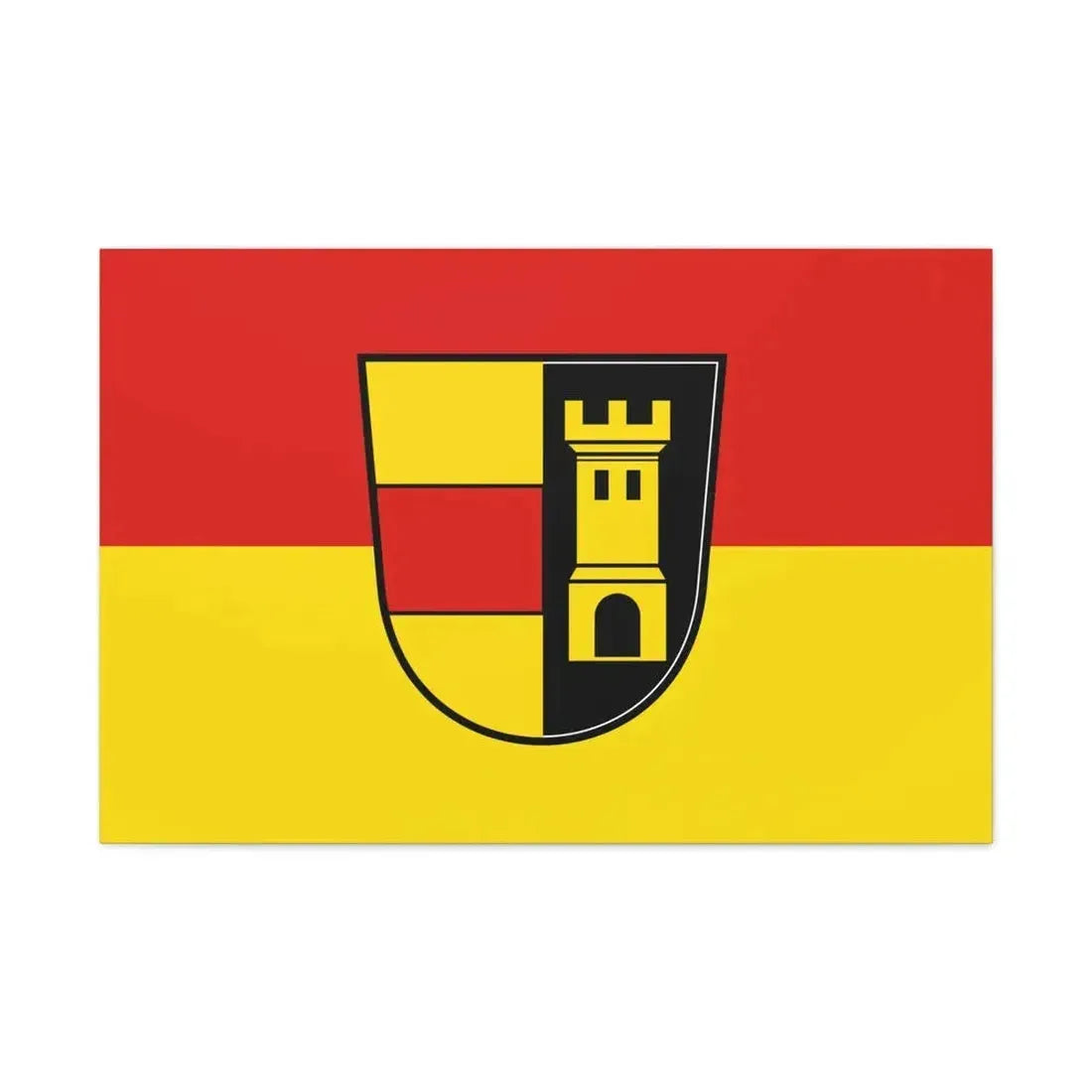 Flag of Heidenheim Germany - Canvas Wall Art - The Sticker Space