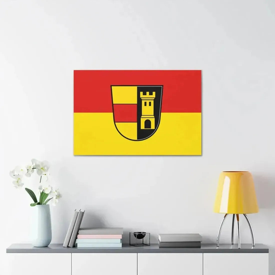 Flag of Heidenheim Germany - Canvas Wall Art - The Sticker Space