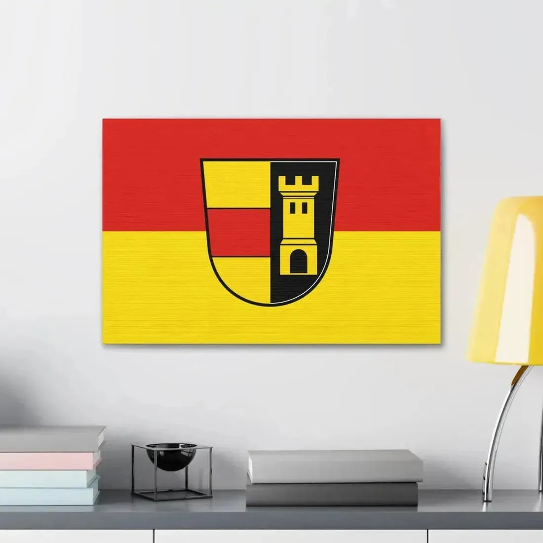 Flag of Heidenheim Germany - Canvas Wall Art - The Sticker Space