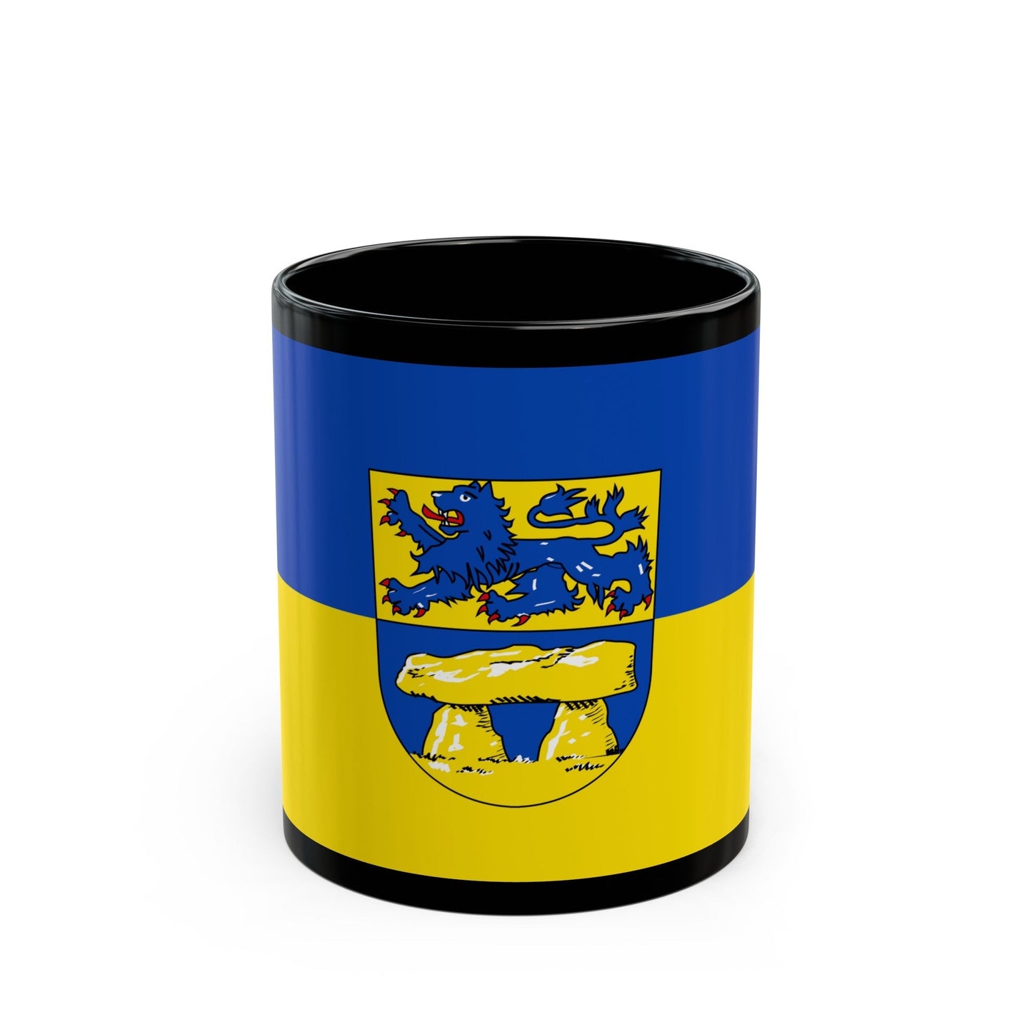 Flag of Heidkreis Germany - Black Coffee Mug-11oz-The Sticker Space