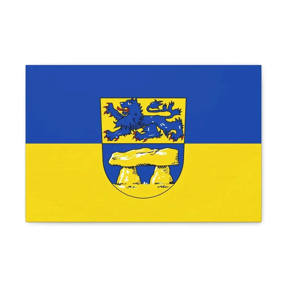 Flag of Heidkreis Germany - Canvas Wall Art 18″ x 12″ 1.25" - The Sticker Space