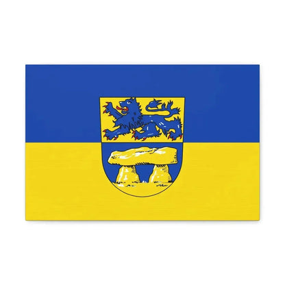 Flag of Heidkreis Germany - Canvas Wall Art 18″ x 12″ 1.25" - The Sticker Space