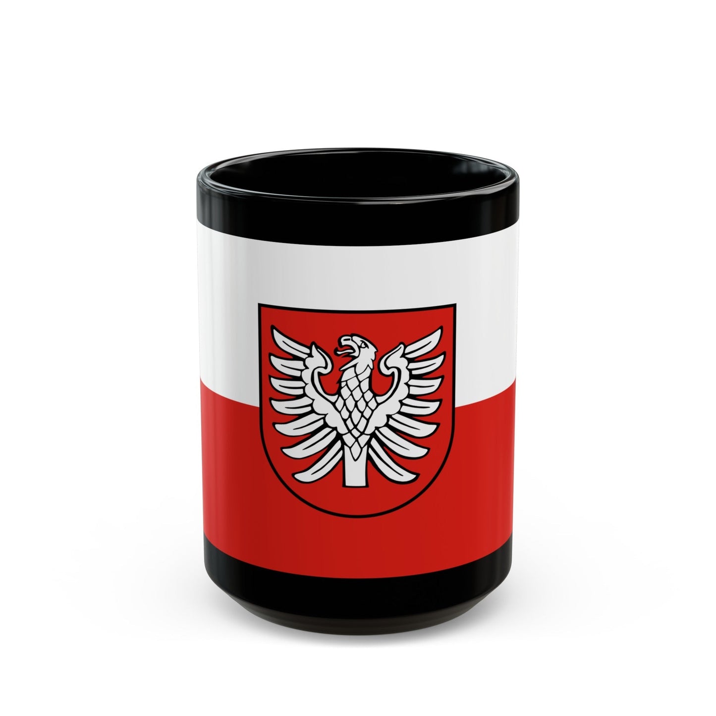 Flag of Heilbronn Germany - Black Coffee Mug-15oz-The Sticker Space