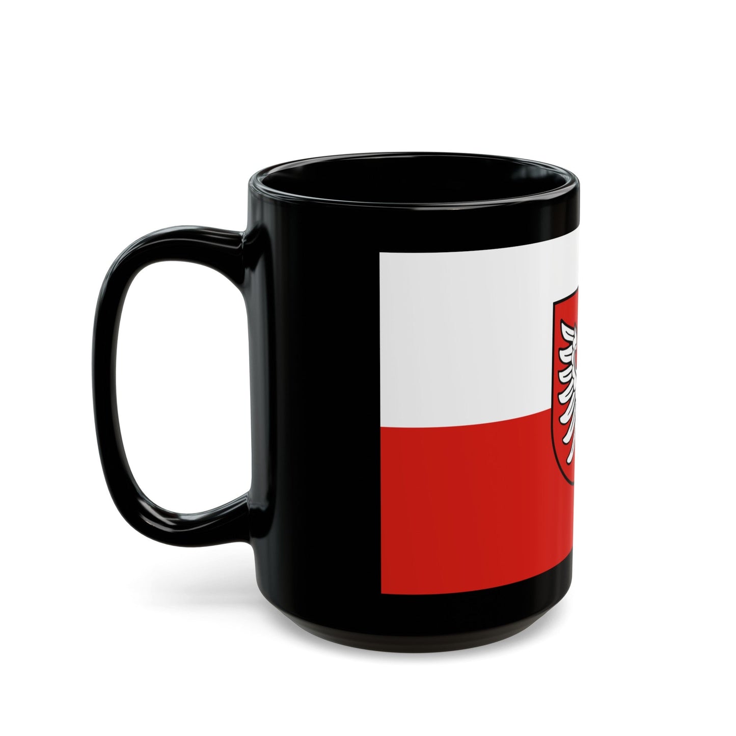 Flag of Heilbronn Germany - Black Coffee Mug-The Sticker Space