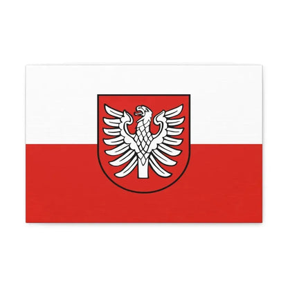 Flag of Heilbronn Germany - Canvas Wall Art 18″ x 12″ 1.25" - The Sticker Space
