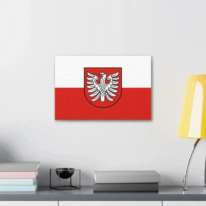 Flag of Heilbronn Germany - Canvas Wall Art - The Sticker Space