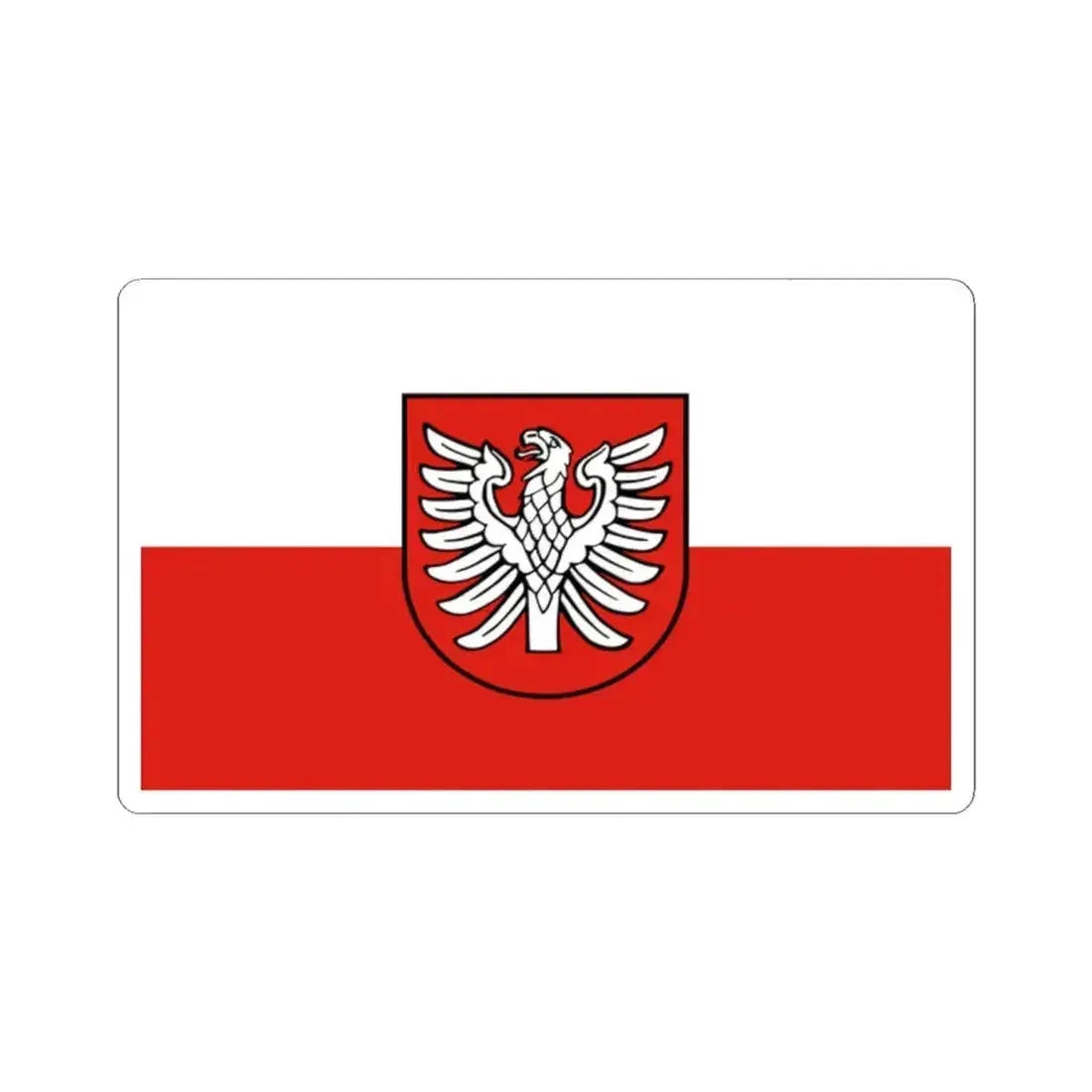 Flag of Heilbronn Germany - STICKER Vinyl Kiss-Cut Decal 2 Inch White - The Sticker Space