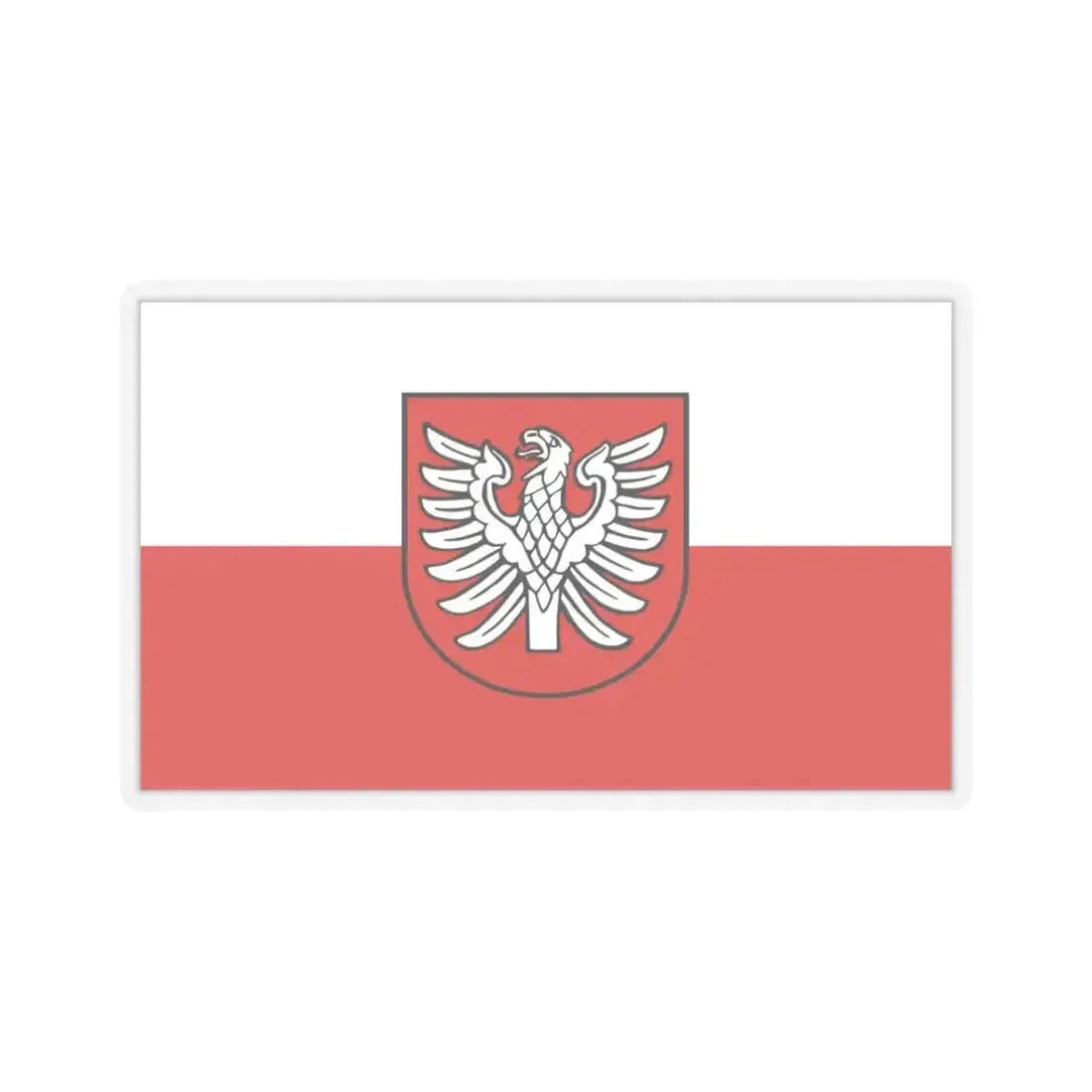 Flag of Heilbronn Germany - STICKER Vinyl Kiss-Cut Decal 3 Inch Transparent - The Sticker Space