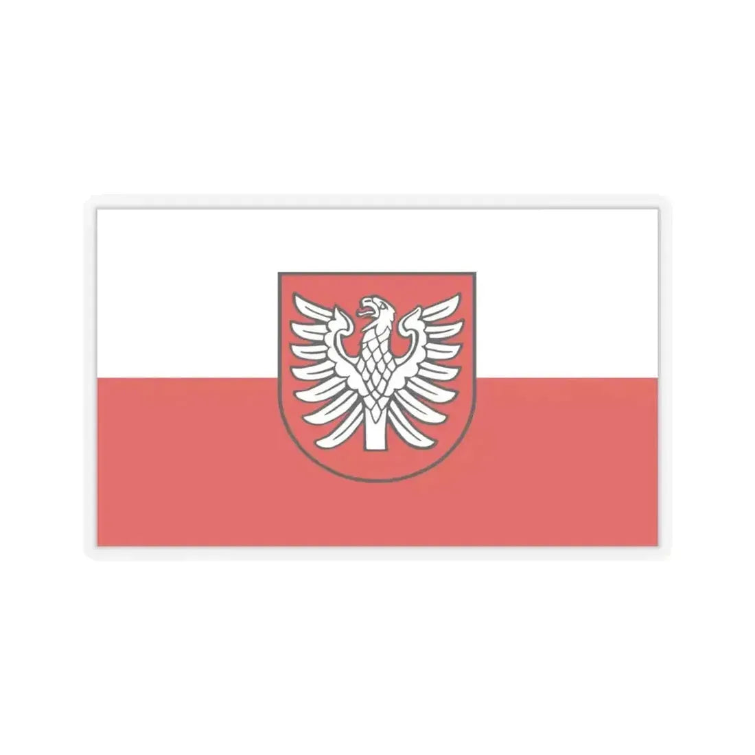 Flag of Heilbronn Germany - STICKER Vinyl Kiss-Cut Decal 4 Inch Transparent - The Sticker Space