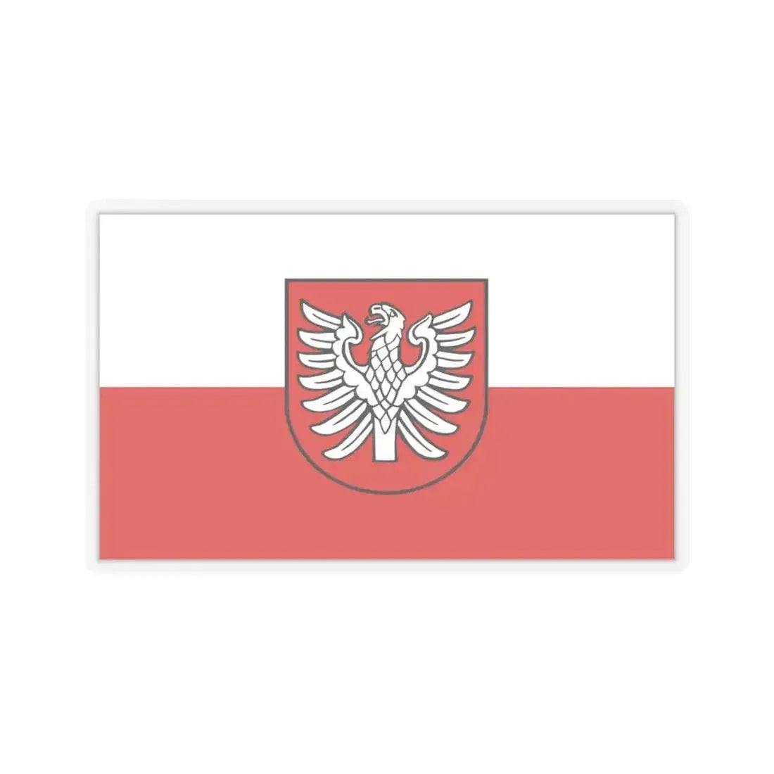 Flag of Heilbronn Germany - STICKER Vinyl Kiss-Cut Decal 6 Inch Transparent - The Sticker Space