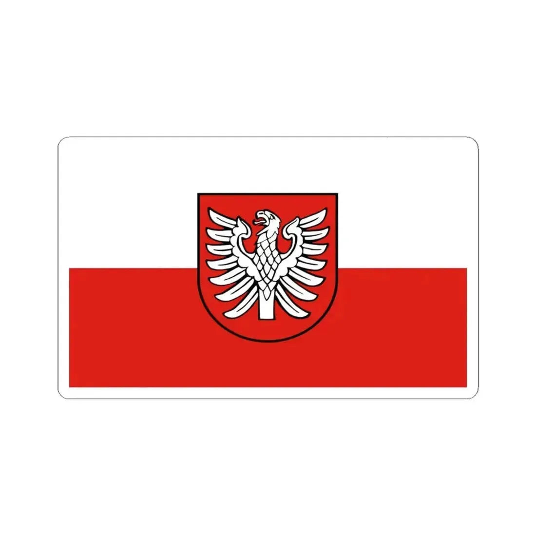 Flag of Heilbronn Germany - STICKER Vinyl Kiss-Cut Decal 6 Inch White - The Sticker Space