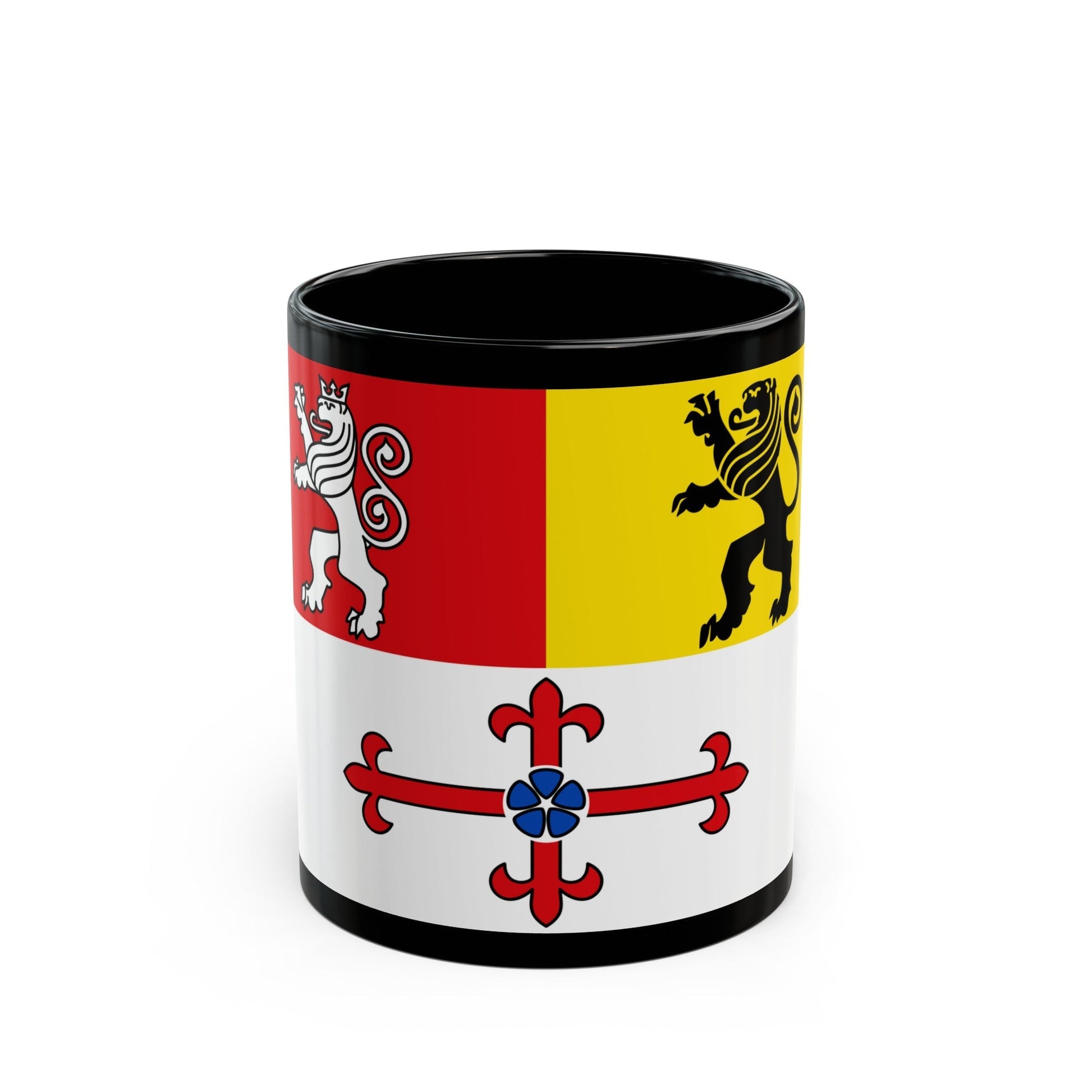 Flag of Heinsberg Germany - Black Coffee Mug-11oz-The Sticker Space